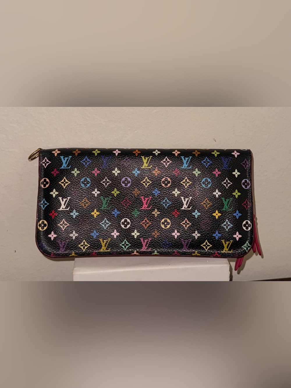 Louis Vuitton Murakami Black Monogram Multicolor Insolite Wallet